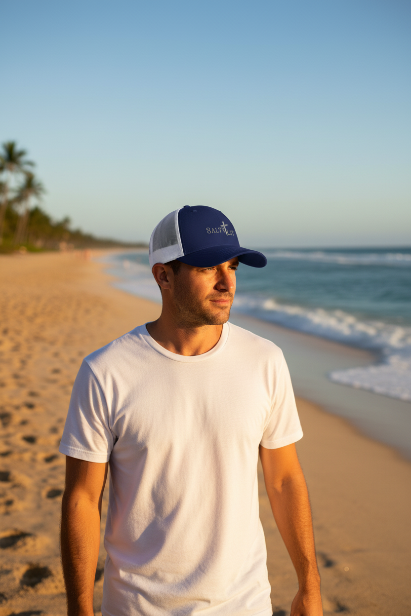 Be Salty. Stay Lit. Trucker Cap | Flexfit 6511