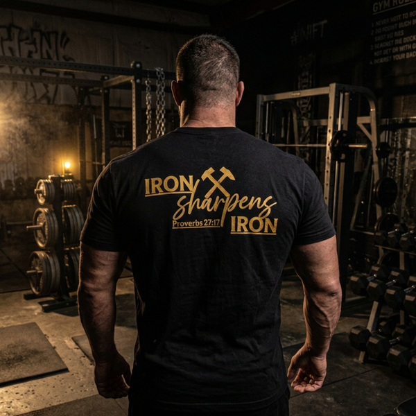 Iron Sharpens Iron Men's T-Shirt | Black